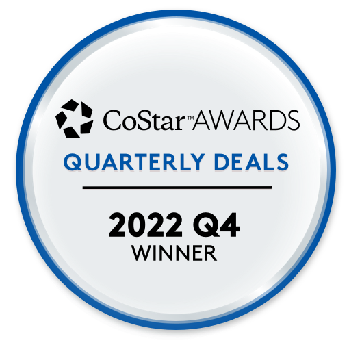CoStar Awards Quarterly Deals Winner for Q4 2022