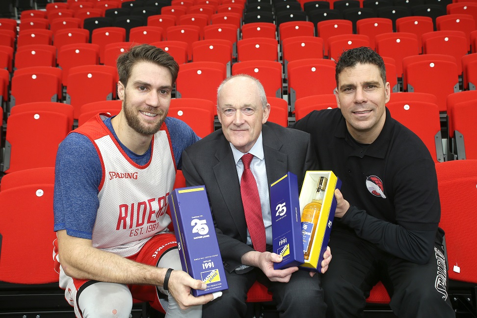 Company presents celebratory Scotch to Leicester Riders in their new home